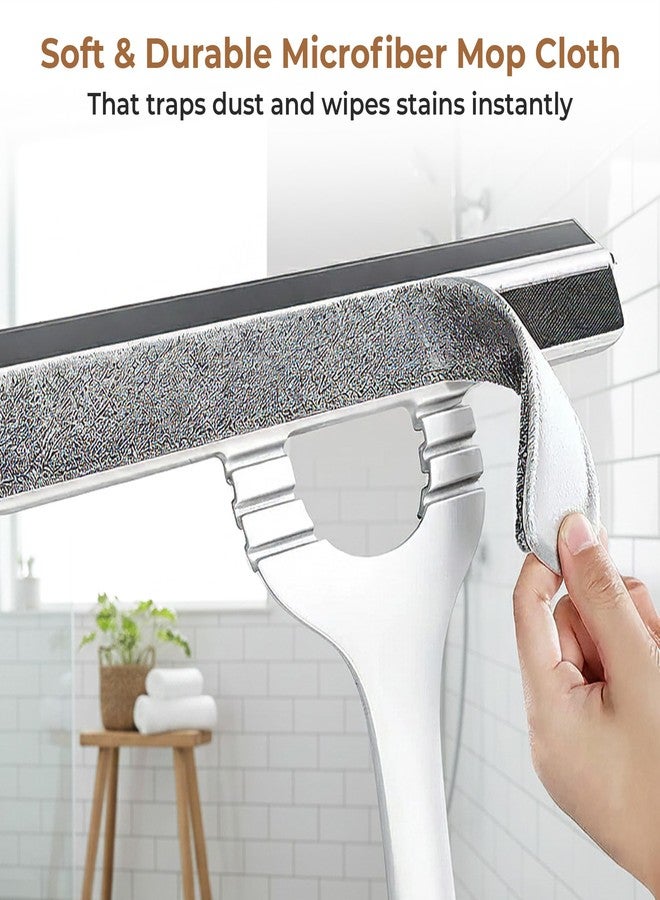 Home Essentials HomeEssentials CleanMate 4-in-1 Cleaning Kit - Floor Scrub Brush, Grout Brush, Corner Scrubber & Microfiber Mop with Long Handle for Bathroom, Tile, Tub & Home Cleaning - Image 4